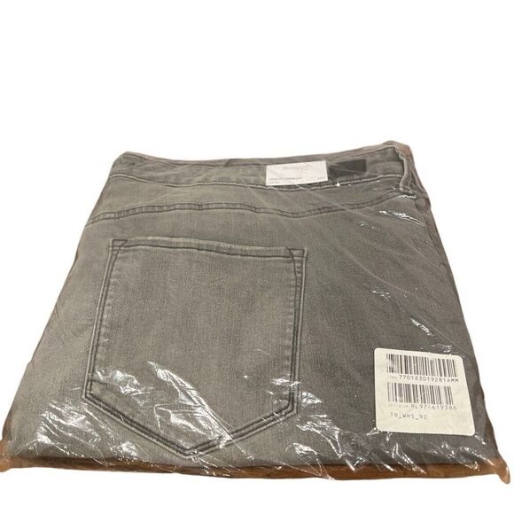 Skinny Girl Celeste Straight High Rise Jeans Gray Sz.28W NWT - Picture 1 of 3